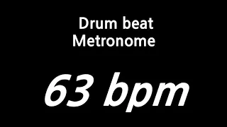 63 bpm metronome drum