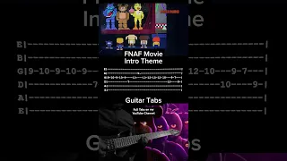 FNAF Movie Intro Theme (Guitar Tabs) #guitar #fnaf