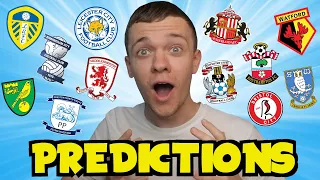 MY OFFICIAL 23/24 CHAMPIONSHIP PREDICTIONS!