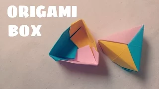 Origami Triangular Box - Origami Easy