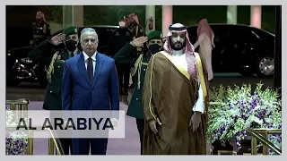 Iraqi Prime Minister meets Saudi Arabia's Crown Prince in Jeddah.