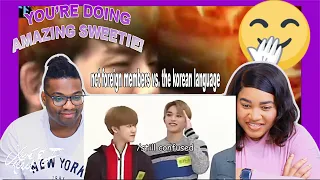 NCT foreign members vs. the korean language| REACTION