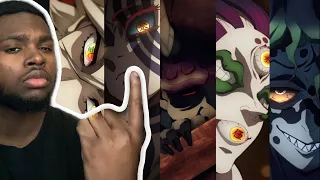 DEMON SLAYER UPPER MOON VOICE REVEAL REACTION (SEASON 3)