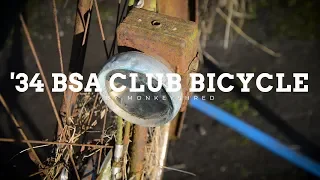 1934 BSA Club Bicycle - A Special Find - Vintage Bicycle Restoration