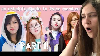 SO CUTE 😍 An unhelpful guide to twice members (part 1) REACTION/ REVIEW