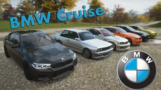 Forza Horizon 4 - BMW Cruise (THE RETURN) [M4, M3 GTS, E30 M3, F10 M5, F90 M5, E46 M3 GTR]