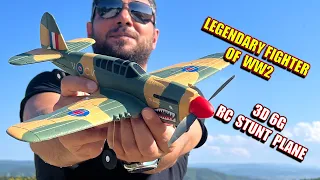 XK A220 P40 WarBird US Air Force RC Plane - 4ch RC Stunt Aircraft unboxing, review & flight