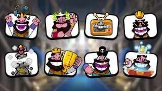 ALL King Emotes In Clash Royale!