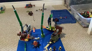 How to Build the Lego Kraken  with Pirate ships 🚢 , People and Monsters