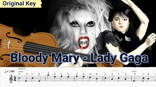 Bloody Mary - Lady Gaga Violin Sheet