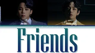 BTS JIMIN, V - Friends (Color Coded Lyrics Eng/Rom/Han)