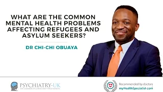 What are the most common mental health problems affecting refugees and asylum seekers?