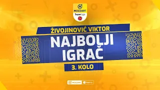 Mozzart Bet Super liga 2023/24 - 3.Kolo: Najbolji igrač kola Viktor Živojinović