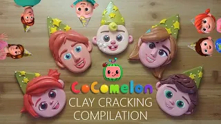 cocomelon happy new year family clay cracking compilation 코코멜론 가족 새해 점토 부수기 위주로 편집