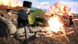 I Hosted the BIGGEST EVER TRENCH WAR in a Private Roblox Entrenched Server