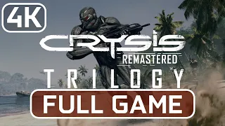 CRYSIS REMASTERED TRILOGY - Game Movie Gameplay Walkthrough Full Game [4K Ultra]