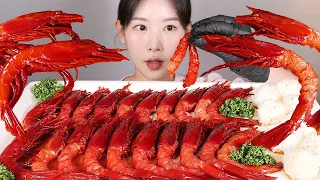 세계에서 가장 비싼 새우장😎 카라비네로 새우로 만든 새우장 먹방 Soy Sauce Marinated Carabinero Shrimp [eating show] mukbang