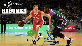 Unicaja - UCAM Murcia (89-82) RESUMEN // Jornada 10 Liga Endesa