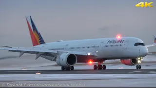 Amazing Approach Of Philippine Airlines A350-941 [RP-C3503] | Arrival (Toronto Pearson) 2/7/2020