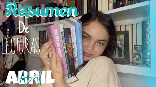 RESUMEN de LECTURAS•ABRIL: peor mes del año🖤👹