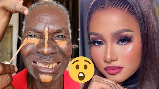 VIRAL 👉 BOMB 💣🔥😱 85 YEARS GRANDMA 😳 Gele & Makeup Transformation🔥What She Wanted VS What She Got💄