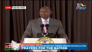 LIVE: President Ruto presides over the National Prayer Breakfast