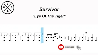 Eye of the Tiger - Survivor - Drum Score