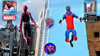 The moves in this game were like the Amazing Spiderman 2 movie #spiderman #gameplay #mobilegame