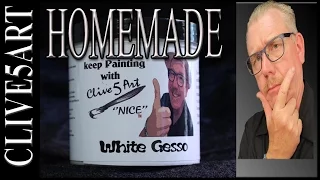 Homemade Gesso, Acrylic painting for beginners,