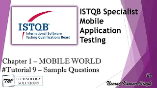 ISTQB Mobile Tester | Sample Questions on Chapter 1 | ISTQB Tutorials