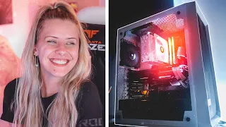 I SURPRISED HIM W A CUSTOM PC! 🧡 + GAMING SETUP MAKEOVER! Powered by ASUS ROG