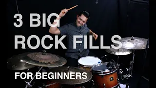 3 Big Rock Fills- Beginner Drum Lesson with Eric Fisher