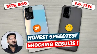 Shocking Speedtest : Xiaomi 11i vs Realme GT Master Edition 😱 | Dimensity 920 vs Snapdragon 778g