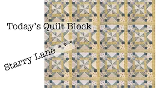 Today's quilt block | Starry Lane