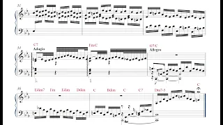 Harmonic Analysis of Bach Prelude in C minor BWV847