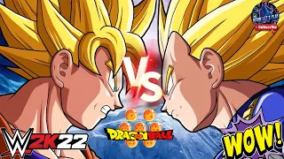 Goku vs Vegeta WWE2K22 on Playstation 4 Slim - Game Sponsor @DADIOBITv ​