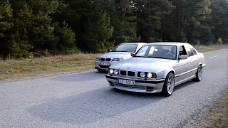 BMW e34 525 tds M Technic vs BMW e46 323 ci drag race