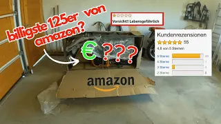 Ich teste die günstigste 125er von Amazon | Unboxing + erste Fahrt