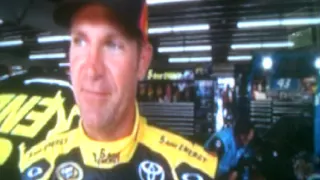 Clint Bowyer runs into Jeff Gordon's car in garage| 2015 NASCAR Sprint Cup Series at New Hampshire