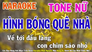 Hình Bóng Quê Nhà Karaoke Tone Nữ Nhạc Sống - Phối Mới Dễ Hát - Nhật Nguyễn