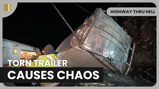 Trailer Chaos on the Highway! - Highway Thru Hell - S08 EP805 - Reality Drama