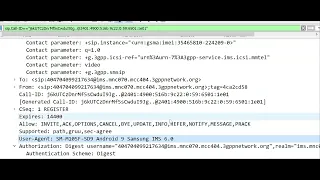 Wireshark IMS Registration Log Analysis Basic part-1/5