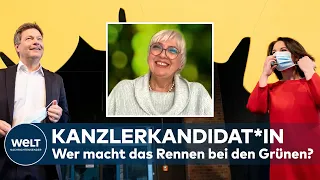 HABECK oder BAERBOCK? Claudia Roth spricht über die K-Frage bei den Grünen | WELT INTERVIEW