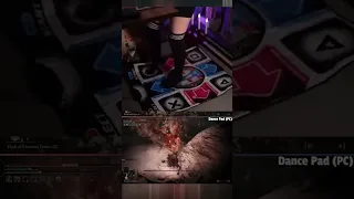 STREAMER BEATS ELDEN RING USING A CONTROLLER AND DANCE MAT AT THE SAME TIME! #shorts