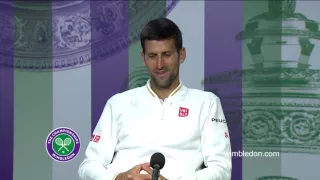 Novak Djokovic third round press conference