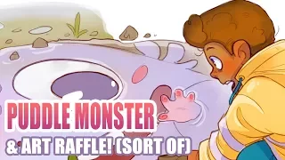 1000 subscribers ART RAFFLE! • The Puddle Monster (speed paint)
