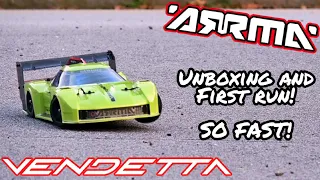 ARRMA Vendetta Unboxing and First Run!