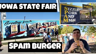 Iowa State Fair Food | The Long Awaited Spam Burger! | Autism Progress Report