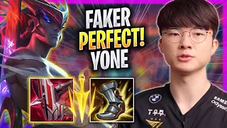 FAKER PERFECT GAME WITH YONE! - T1 Faker Plays Yone MID vs Yasuo! | Season 2023