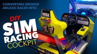 DIY Fiber Laser Cutter in Action: Sim Racing Rig from a Broken Arcade Cockpit